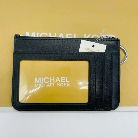 Michael Kors Small TZ Coinpouch wID Black - Picture 3 of 7